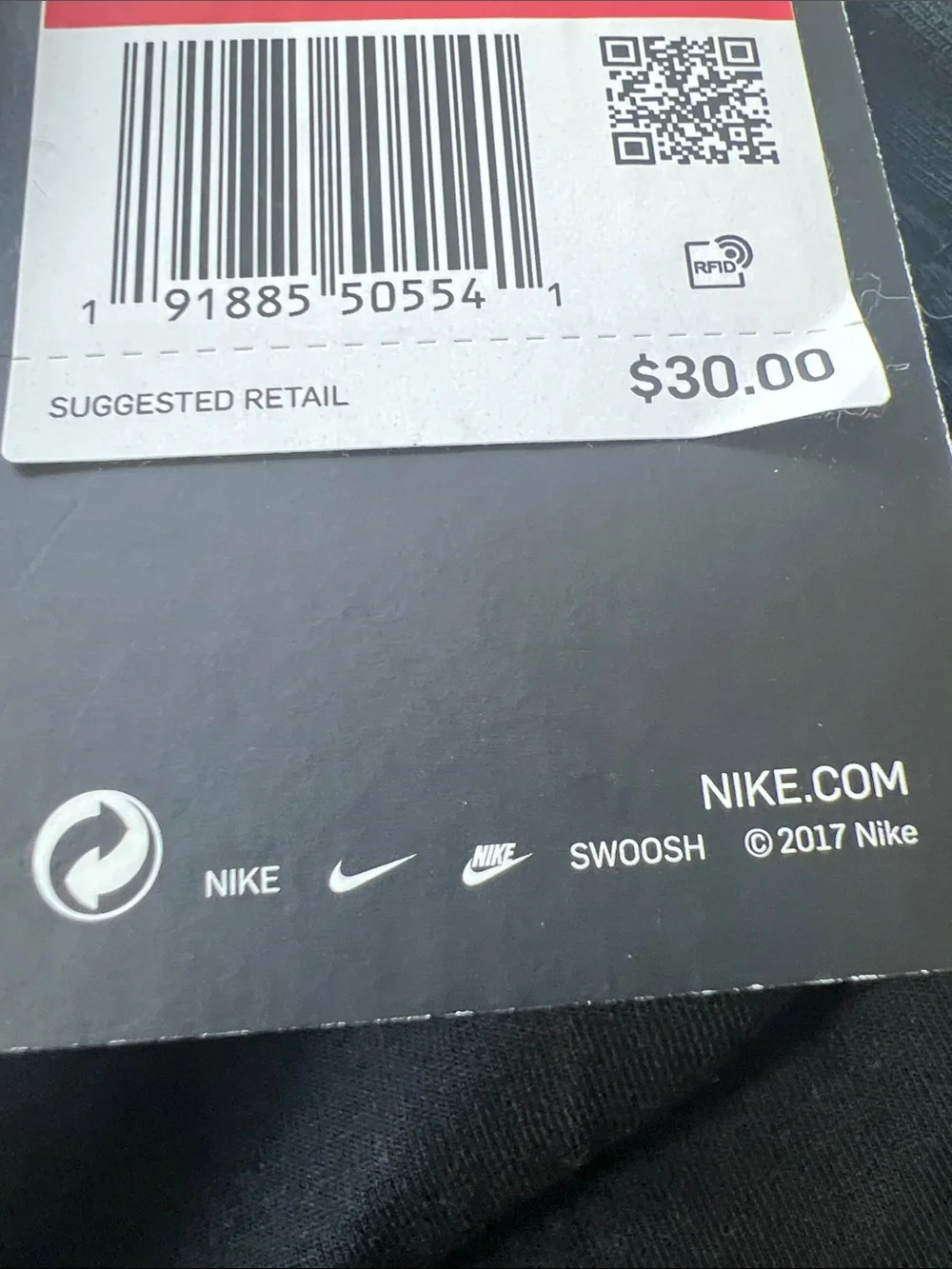 Nike Black Kids Leggings with White Swoosh
